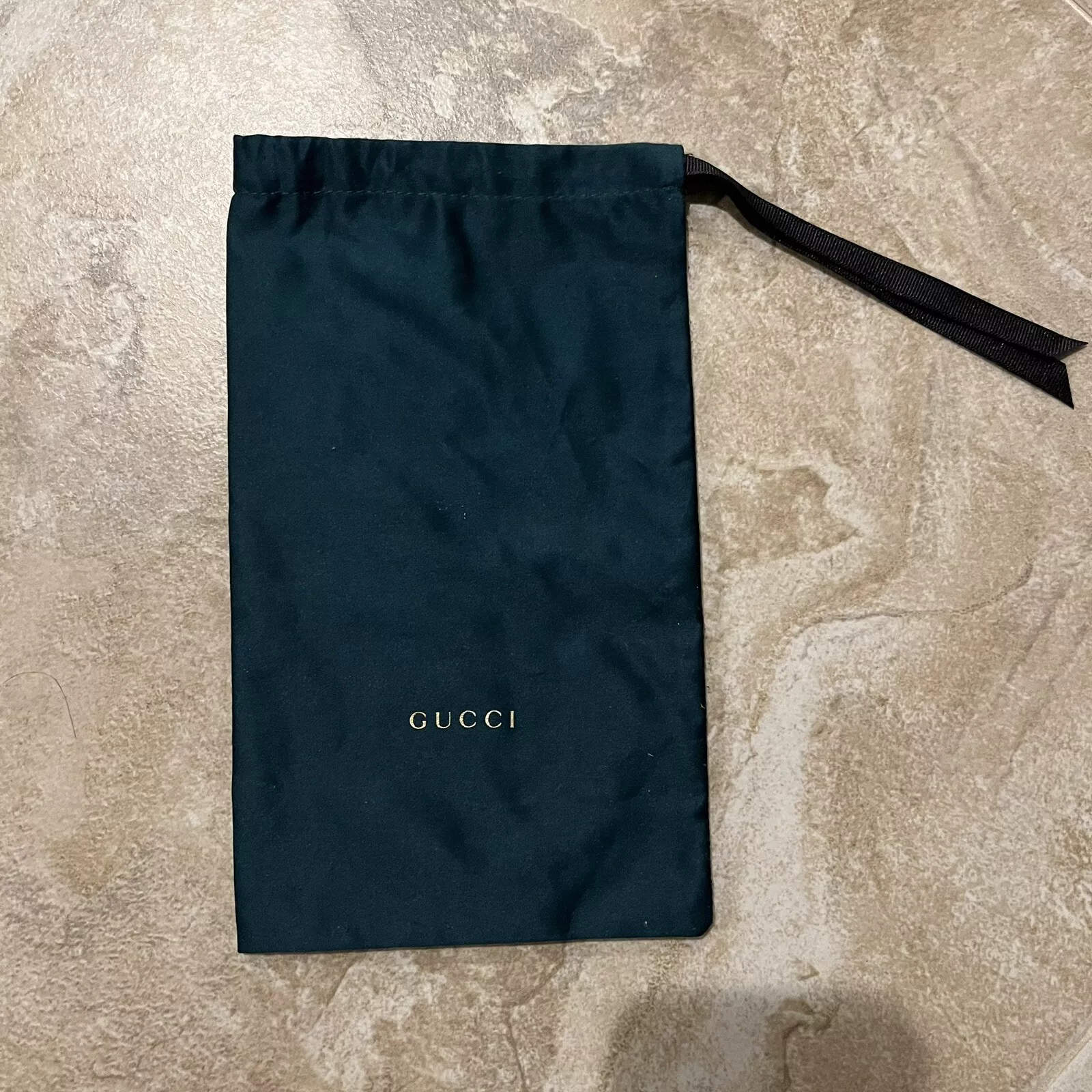 Sac à poussière Gucci ceinture collier portefeuille brassard extensible jade vert authentique Gucci