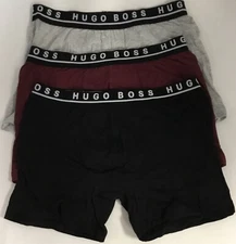 Boss Hugo boss 50403712 Men's Stretch-Cotton Cyclist Pack of 3 Black Multi, S