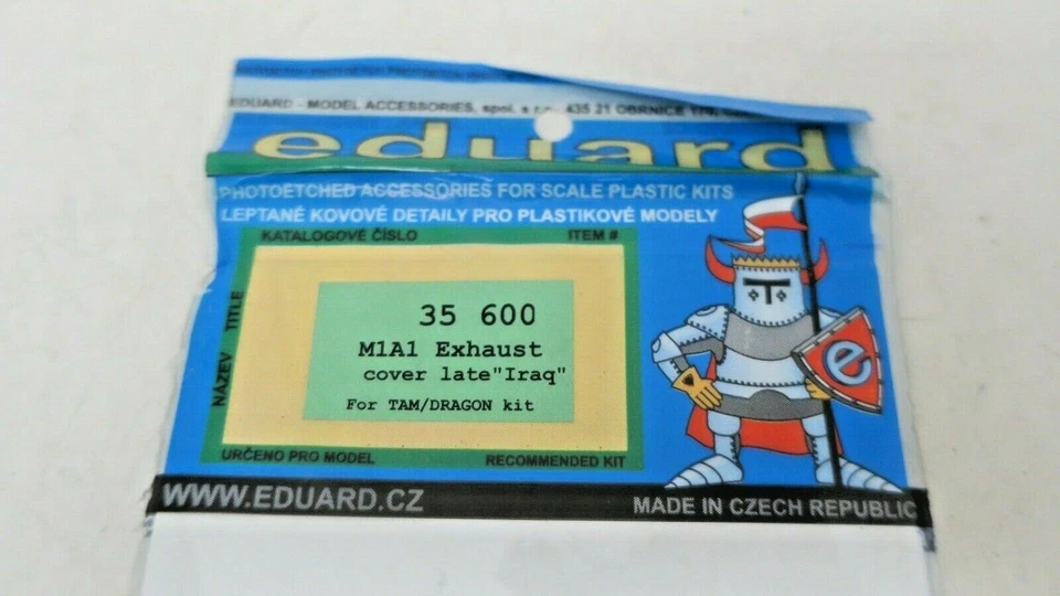 Eduard 1/35 M1A1 Exhaust Cover Iraq Late (TAM/DRA)35600 - Image 2 of 2