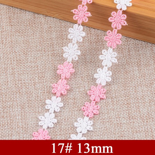 13/15/25mm Guipure Embroidered Daisy Flower Lace Trim Sewing and Embellishment - Picture 28 of 63