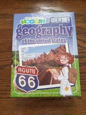 Professor Noggins Geography of the United States Card Game #28 COMPLETE 