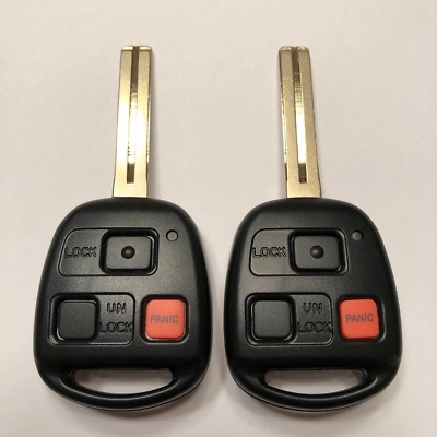 2 New Replacement Keyless Entry Remote Key Fobs 3 Button For Lexus N14TMTX-1