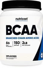 Nutricost BCAA Powder (Unflavored) 150 Servings - Branched Chain Amino Acids