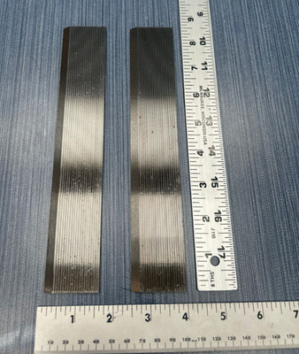 Set of 2 Titan Knife Precision Corrugated Beveled  HSS 8-1/2''x1-1/2''x5/32