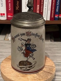 0 4l Bierkrug Krug Bier Brauerei zum Münchner Kindl München