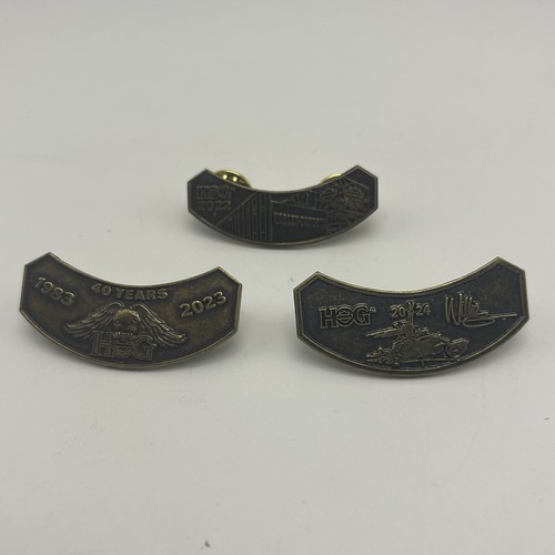 Harley-Davidson HOG Rocker Pin Lot of 3 2022 2023 2024 Willie G 40th Anniversary