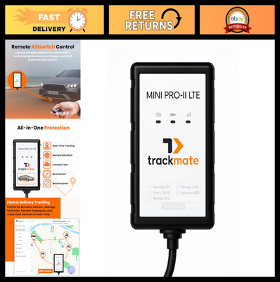 Compact 4G GPS Vehicle Tracker w/Remote Killswitch, Real-Time Tracking, Weatherp