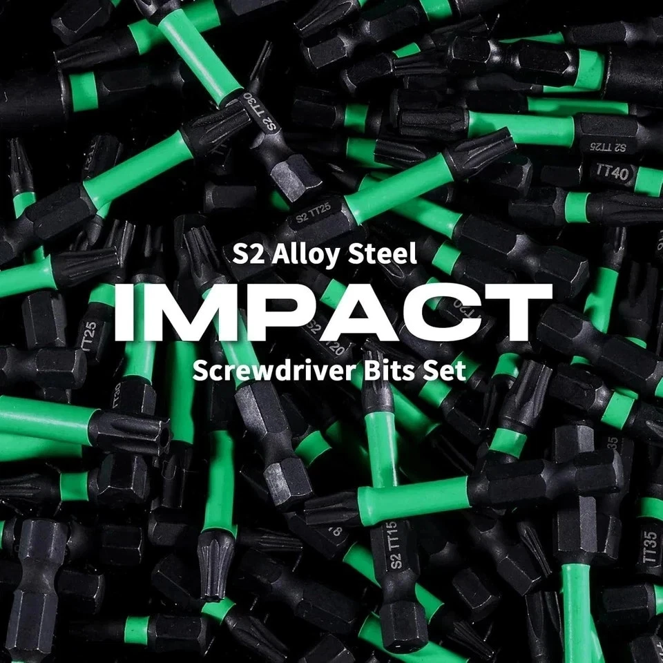 27PCS Impact Torx Bit Set (TT7-TT40), S2 Steel Security with Tamper Proof & Magn - Image 3 of 3