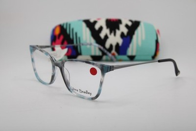NEW VERA BRADLEY PHOENIX MARBLE BLUE BLACK GUNMETAL AUTHENTIC EYEGLASSES 52-16