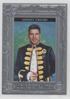 2023-24 Upper Deck Series 1 UD Portraits Silver Frame 52/99 Sidney Crosby 1e7g