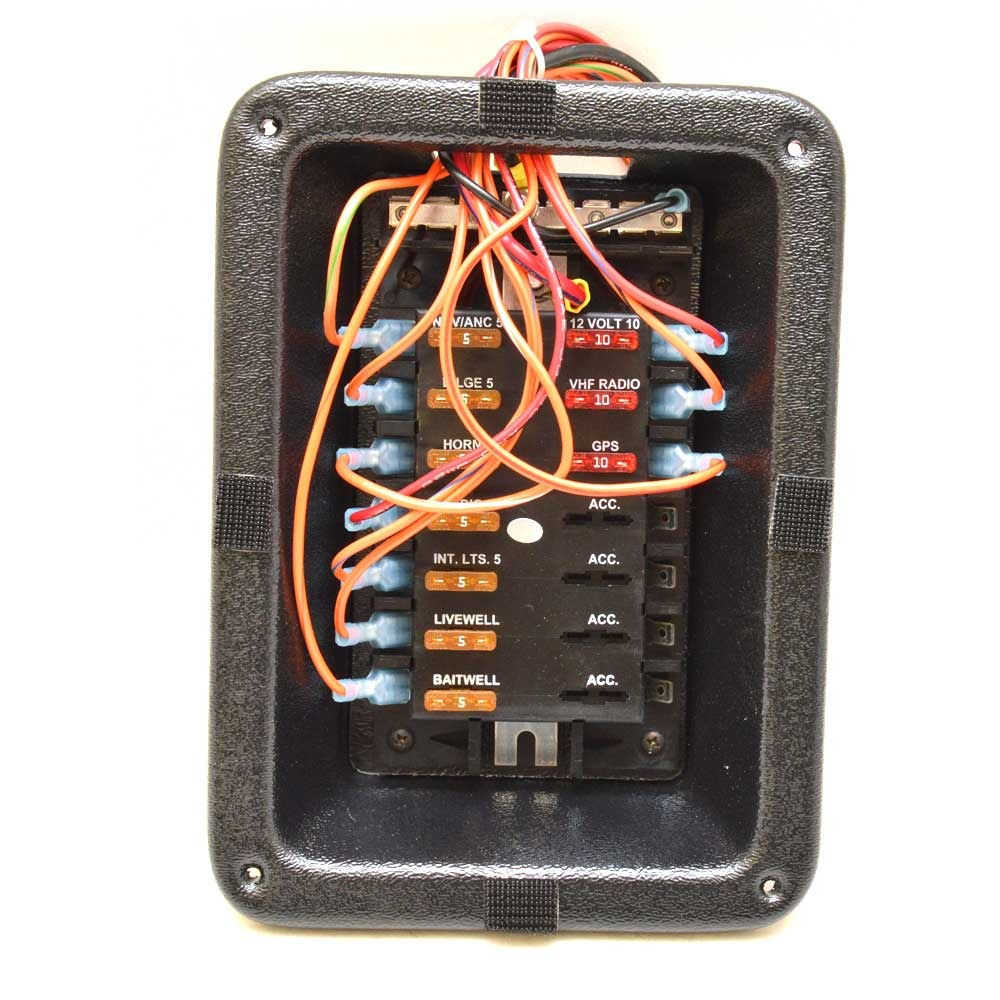 Lund Boat Fuse Box 43158 | Pro V Woodgrain 9 x 6 5/8 Inch