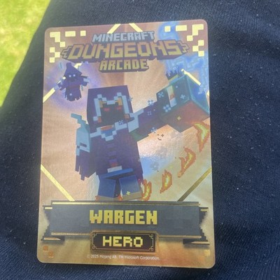 Minecraft Dungeons Arcade Series 4 (#106 Hero: WARGEN) FOIL Card