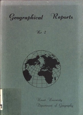 Norrland's direct foreign trade 1850-1914. Geographical Reports 2. Häggström, Ni