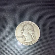 1956 P Washington Quarter VG Cond. 90 % Silver