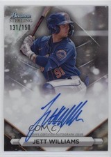 2023 Bowman Sterling Prospect Refractor 131/150 Jett Williams #PA-JW Auto 0y9y