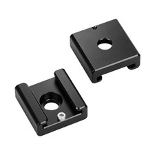 2Pcs CAMVATE Aluminum 1/4" Hot Cold Shoe Mount fr Camera/DSLR Rig/Cheese Plate