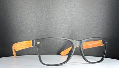GAMMA RAY OPTICS GR1001 C8 Black Brown Square Full Rim Eyeglasses FRAMES ONLY