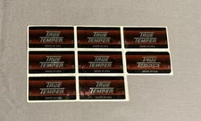 NEW Set Of 8 True Temper Golf Red Black Regular Or Stiff Flex Shaft Labels RARE!