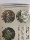 CANADA   5 coin   SILVER set 1965 DIFFERENT types