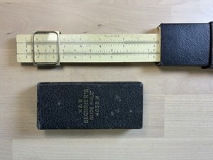 Vintage Slide Rule with Case and Instructions,  Keuffel & Esser 4058 W