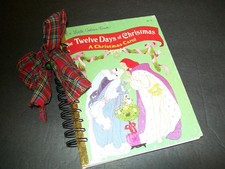 Handmade Christmas Junk Journal Little Golden Book Holiday Blank Journal