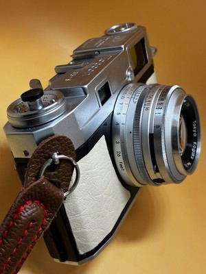 Topcon　35−S CLA'd] Topcon 35-S Rangefinder - Custom Ivory Leatherette - Fully