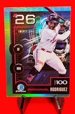 Emmanuel Rodriguez 2025 Bowman Scouts Top 100 #BTP-26 Aqua Refractor #117/125 🔥