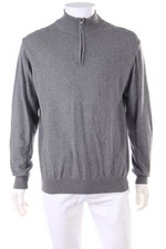 ROMEO GIGLI Pullover Troyer Woll-Mix Kaschmir 54 Grau-Töne