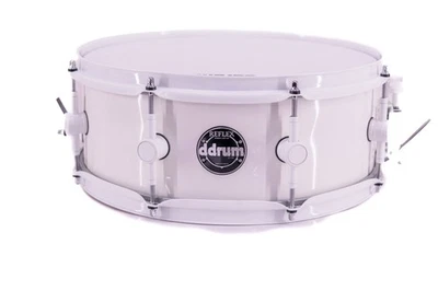 DDrum Reflex 14×5.5″ Snare Drum – White on White – NEW – Free Shipping
