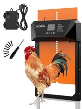 Automatic Chicken Coop Door, Aluminum Automatic Chicken Door with Anti-Pinch ...