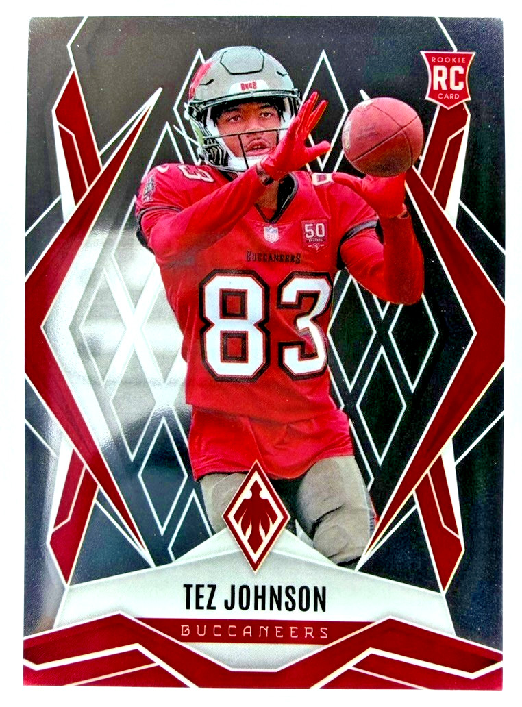 2025 Panini Phoenix TEZ JOHNSON #166 RC Rookie Base - Tampa Bay Buccaneers