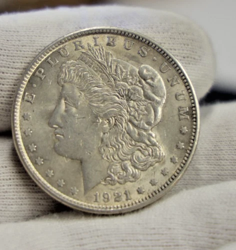 1921 US Morgan Silver Dollar $1 AU
