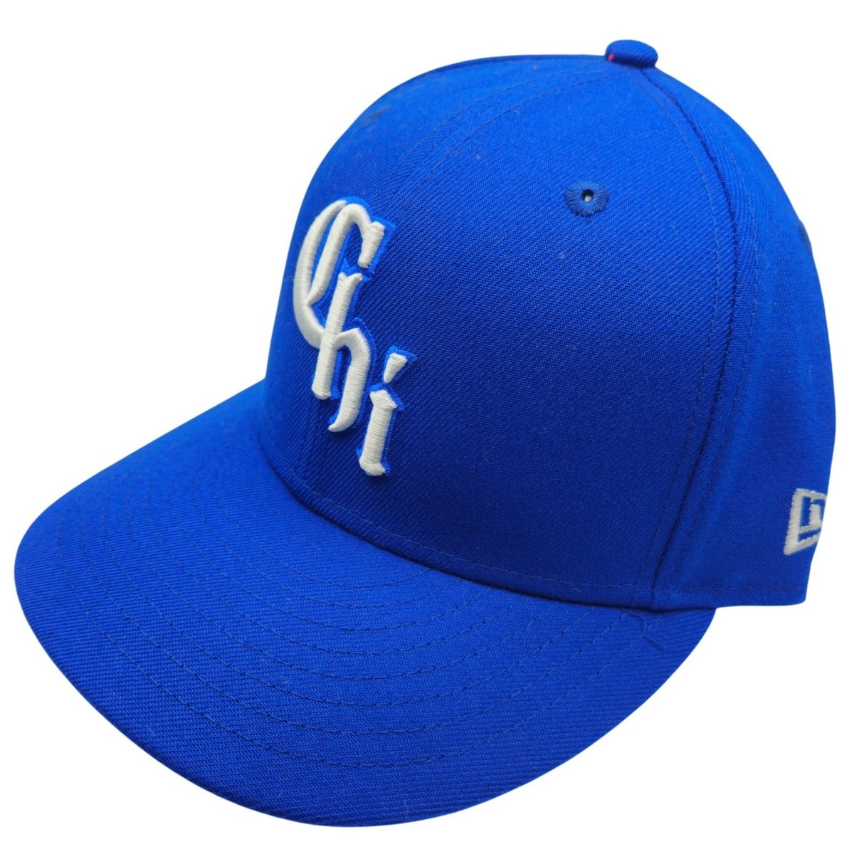 New Era 59FIFTY Chicago Chi Fitted Hat Royal Blue MLB Size 7 1/4