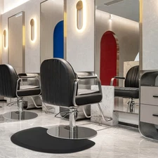 Salon Floor Mat for Hair Stylist, Standing Anti Fatigue Salon Mat for Round Base