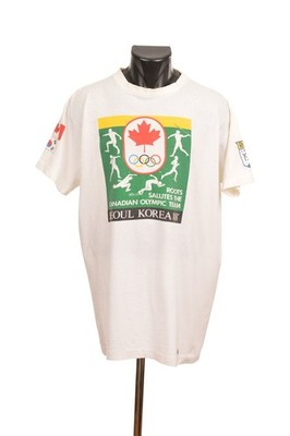 Roots Canadian Olympic Team Seoul Korea Vintage 1988 T-Shirt Tee Size XL
