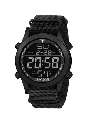 KHS PLATOON Digital Black Steel Natoband Black