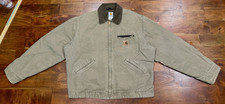 Vintage Carhartt Detroit j97 Men s XL Work Jacket Tan w Brown collar