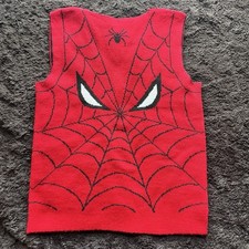 GoGo BiCi Acrylic Knit Spiderman Sweater Vest Kids 5/6