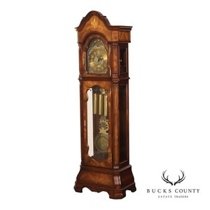 Sligh Mahogany Inlaid Grandfather Clock
