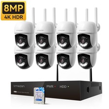 TMEZON 10CH NVR 8MP WiFi IP Outdoor Wireless ...