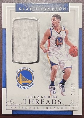 2016-17 National Treasures Klay Thompson Treasured Threads 11/99 *Jersey Number*