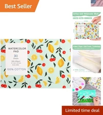30 Sheets A5 Cold Press Watercolor Pad – Perfect for Art, Drawing & Gift Ideas