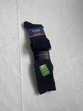 2 Pair Mens Dress Socks Pronto Uomo Bamboo Charcoal & Chaps Navy Blue Shoe 6-12