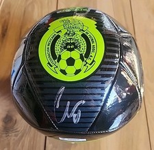 GIOVANI DOS SANTOS SIGNED AFIDAS MEXICO SOCCER BALL COA PSA/DNA #AC50801
