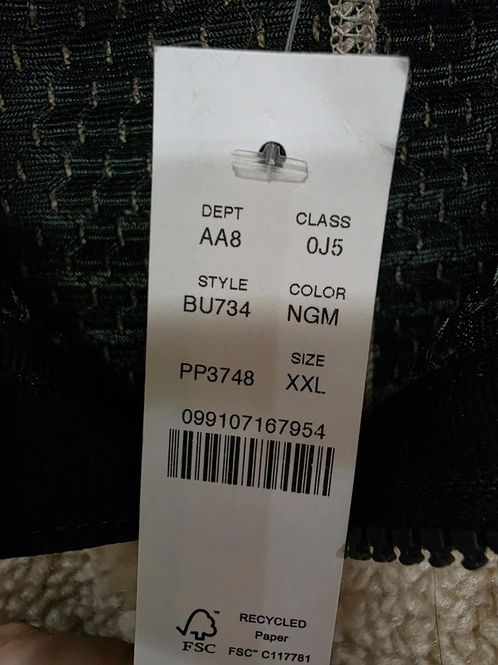 J Crew Nordic Vest Mens 2XL Beige Sherpa Fleece Zip Front Faux Fur NWT - Image 4 of 4