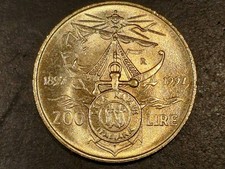 Moneta 200 lire anniversario lega navale italiana 1897-1997 RARITA'!