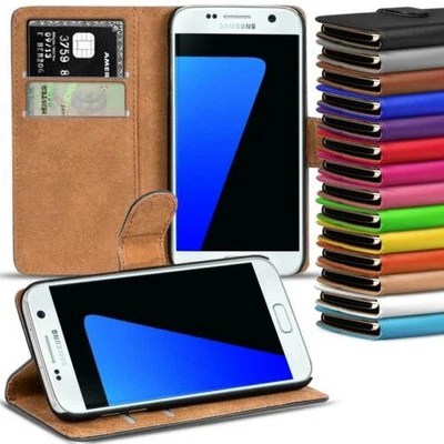 Étui Style Livre pour Samsung Galaxy Coque Portable Housse Pliante Rabattable - Photo 1/4