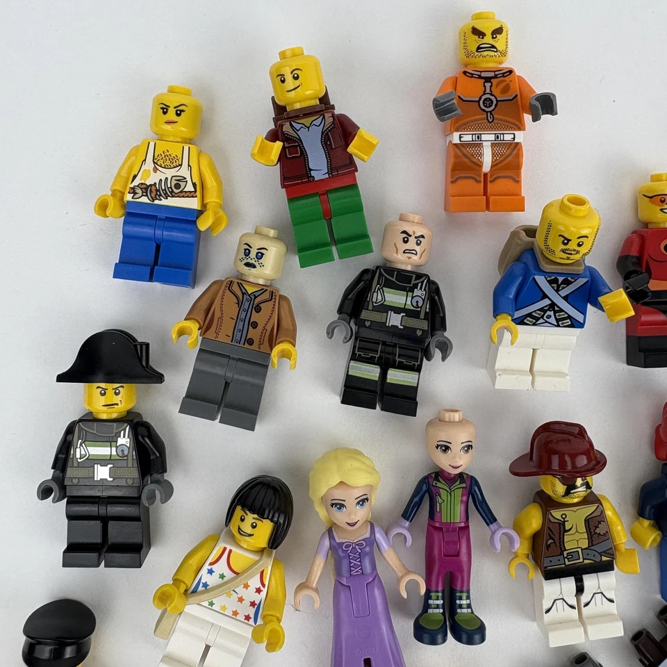 LEGO Minifigure Lot Mixed Figures Parts Accessories City Friends Incredibles - Image 2 of 4