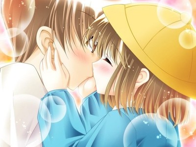Anime girls kissing brunette women Custom Gaming Mat Desk