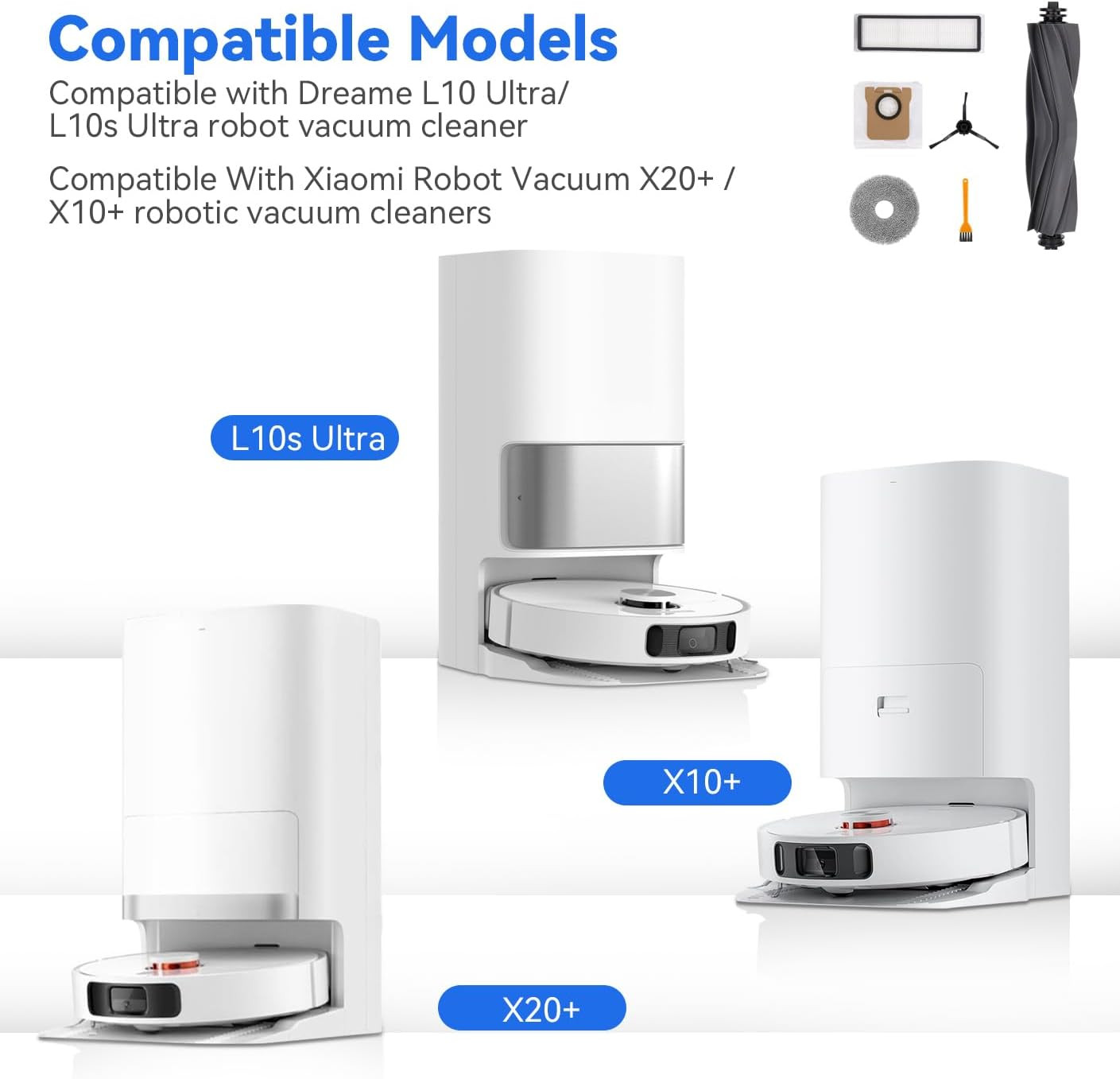 Replacement Parts Accessories for Dreame L10 Ultra /L10S Ultra /L10S Pro/L10S Pr